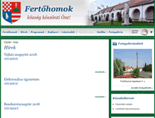 Tablet Screenshot of fertohomok.hu